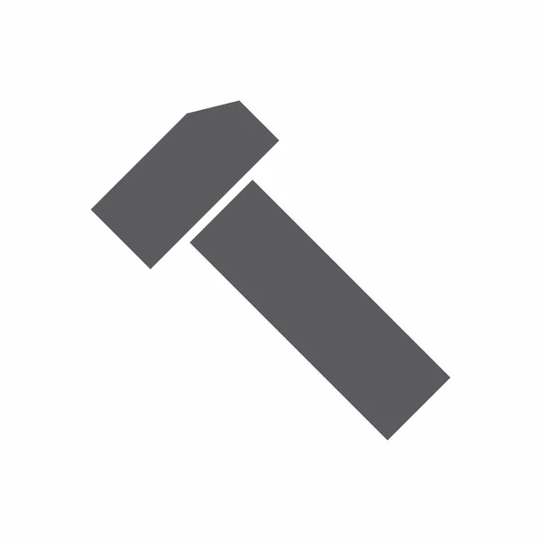 Hammer Icon Vektor Isoliert Auf Weißem Hintergrund Für Ihr Web — Stockvektor