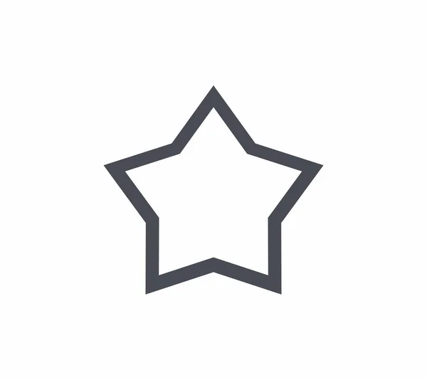 Icono Estrella Vector Aislado Sobre Fondo Blanco Estrella Signo Transparente — Archivo Imágenes Vectoriales