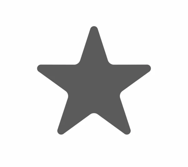Vector Icono Estrella Aislado Fondo Blanco Para Diseño Web Aplicación — Archivo Imágenes Vectoriales