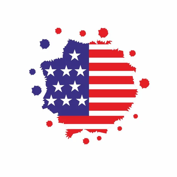 Usa Flag Vector Illustration — Stock Vector