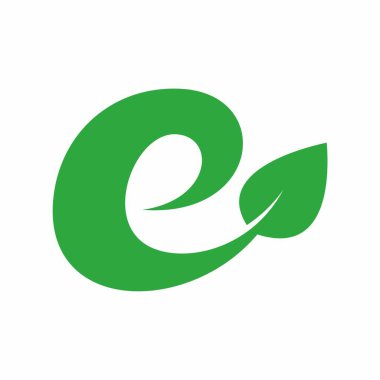 Yaprak ekolojisi logo şablon vektör simgesi