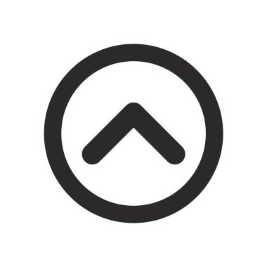 yukarı ok simgesi, vektör illüstrasyonu