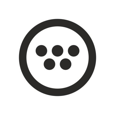 Nokta simgesi, vektör illüstrasyonu