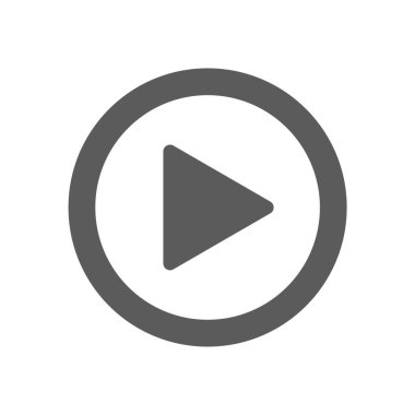 çalma düğmesi simgesi, vektör illüstrasyonu