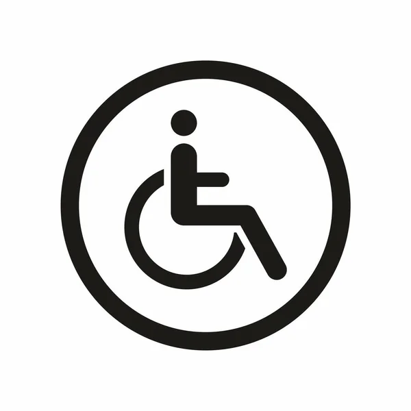 Icono Discapacidad Ilustración Vectorial — Archivo Imágenes Vectoriales