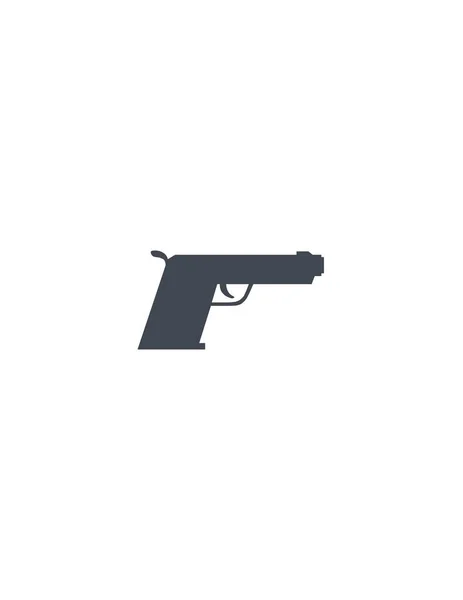 Pistola Icono Vector Ilustración — Vector de stock