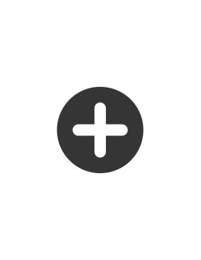 Artı simge vektör illüstrasyonu