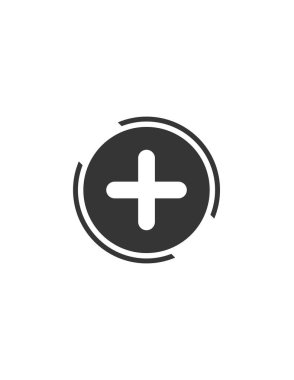 Hastane simgesi logo tasarım vektör şablonu