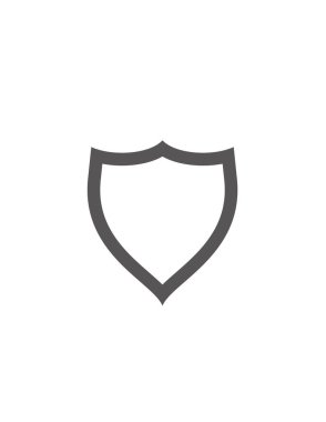 kalkan ikon vektör illüstrasyonu