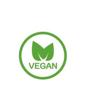 Yaprak logo şablonu, vegan ikon vektör illüstrasyon tasarımı