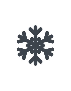 kar Tanesi simgesi vektör çizimi