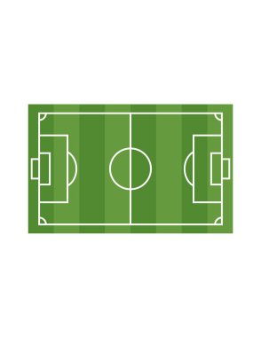 futbol alanı vektör illüstrasyon tasarımı
