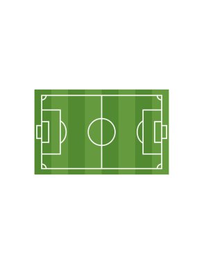 futbol alanı vektör illüstrasyonu