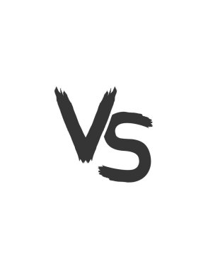 VS harf logosu, vektör illüstrasyonu