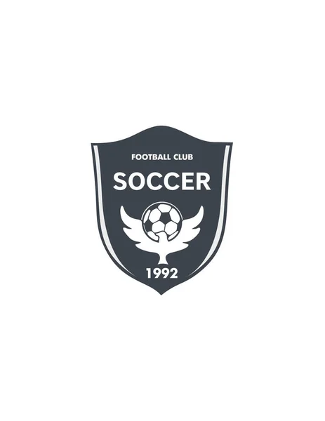 Modello Vettoriale Progettazione Logo Calcio — Vettoriale Stock