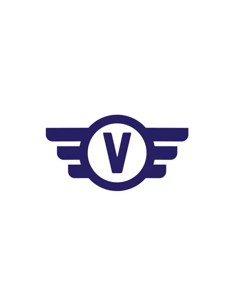 Vetor Modelo Logotipo Inicial Carta — Vetor de Stock