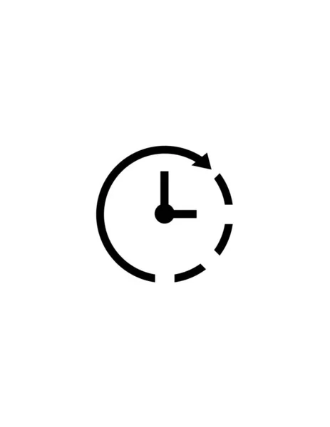 Reloj Icono Vector Ilustración — Vector de stock