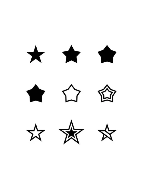 Ikona Hvězdy Styl Plochého Designu — Stockový vektor
