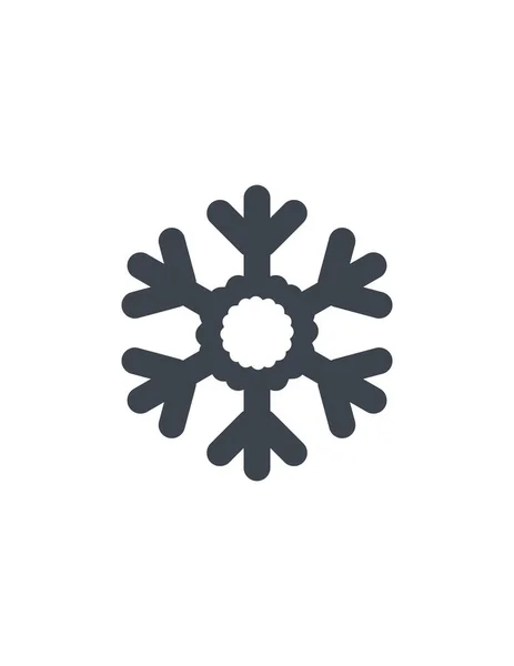 Ikona Wektora Płatka Śniegu Ilustracja — Wektor stockowy