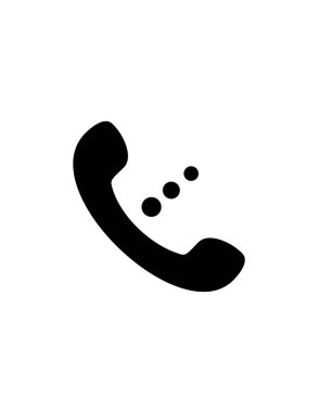 Telefon simgesi vektör illüstrasyonu