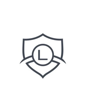 İşaretli simge vektör illüstrasyon tasarımlı kalkan