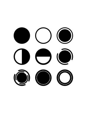 çevrelerin vektör illüstrasyonu