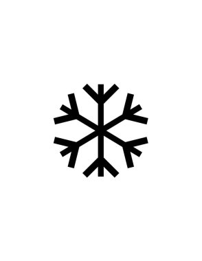kar Tanesi simgesi vektör çizimi