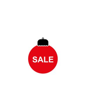 Noel indirimi vektör simgesi