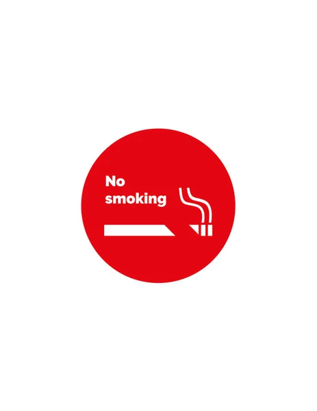 Non Fumare Logo Modello Vettoriale Progettazione — Vettoriale Stock