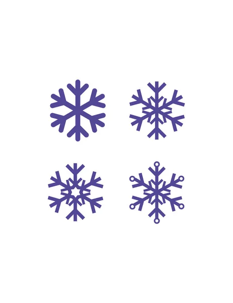 Śnieżynka Ikona Designu Grafikę Wektorową Ilustracja Eps10 — Wektor stockowy