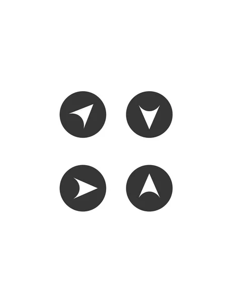 矢印アイコンベクトルは あなたのウェブやモバイルアプリのデザインのための白い背景に隔離され ロゴのコンセプト — ストックベクタ