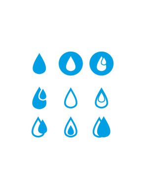 su damlaları ikon vektör illüstrasyon tasarımı