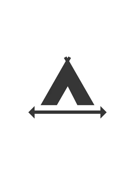 Camping Icon Vektor Illustration — Stockvektor