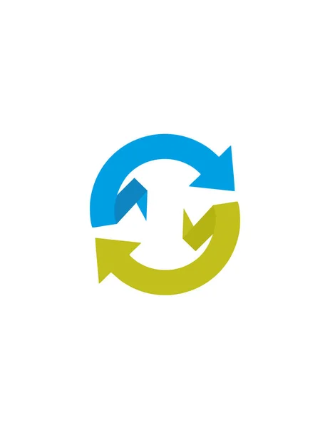 Freccia Logo Modello Icona Vettoriale Illustrazione Design — Vettoriale Stock