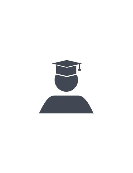 Graduate Icon Vector Illustration — Stock Vector