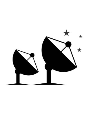 uydu anten vektör simgesi