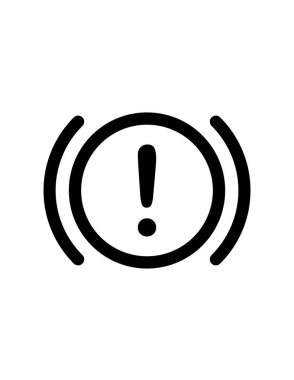 Abs, araba, gösterge paneli, gösterge simgesi vektörü