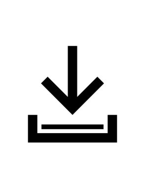 Simge indir. vektör illüstrasyonu 