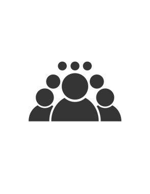 Bir grup insan ikonu. Vektör