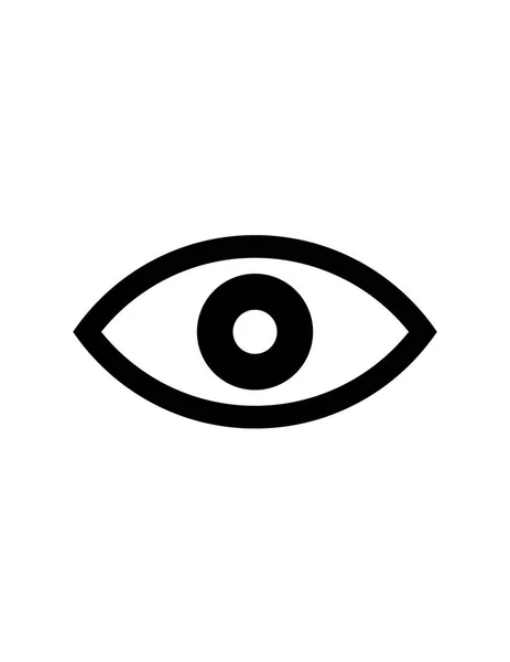 Eye Look Vision Icon Vector — Stock Vector