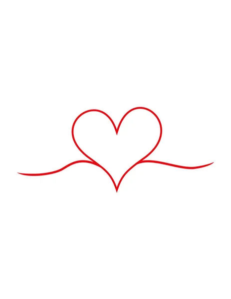 Icône Amour Coeur Vecteur — Image vectorielle