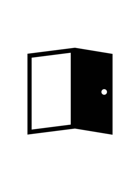 Логотип Двери Простой Вектор Иконки Дизайна — стоковый вектор