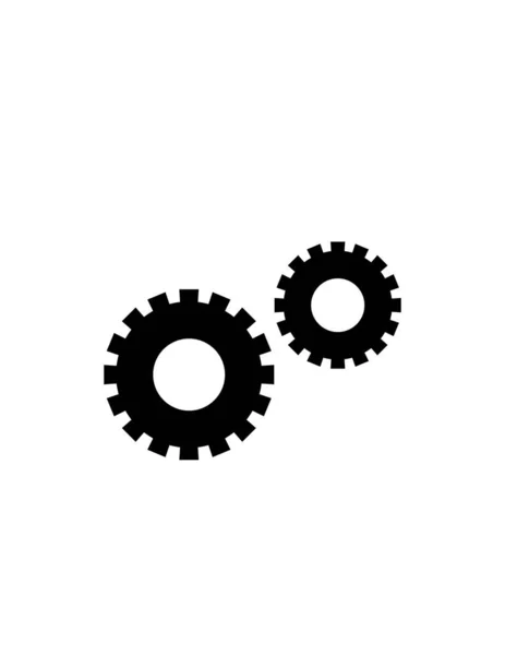 Getriebe Symbol Vektor Illustration — Stockvektor