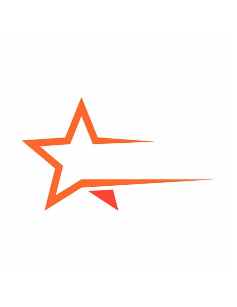 Yıldız Logo Simgesi Vektör Llüstrasyonu — Stok Vektör