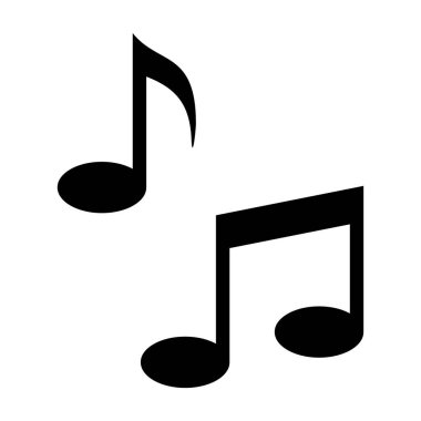 Sayfa müzik simgesi vektörü. Web sitesi tasarımı, uygulama, UI için not simgesi