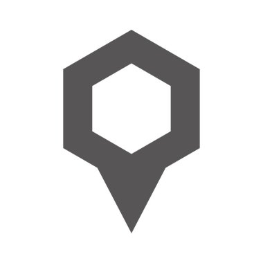 konum pin simgesi vektör illüstrasyonu