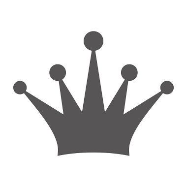 Crown Vektör simgesi. Kral ve Kraliçe İllüstrasyon 'u imzaladılar