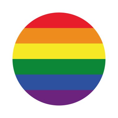 LGBT vektör bayrağı. Gökkuşağı bayrağı. Gurur sembolü