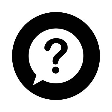 Soru işareti simgesi. vektör illüstrasyonu