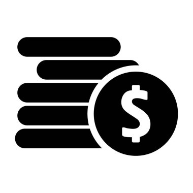 Dolar gagası ikon vektör illüstrasyonu